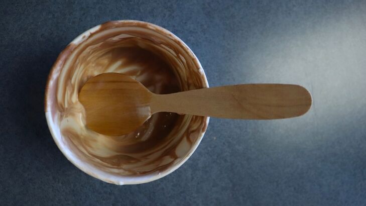Ahornsirup-Eis