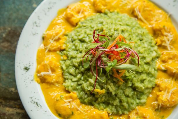 Lieblingsrezept: auf Spinat-Risotto