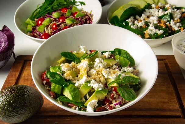 Lieblingsrezept: Avocadosalat mit Birne, Manchego und Chorizo