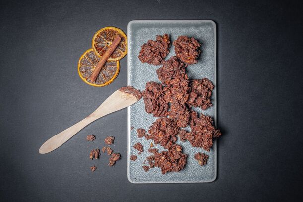 Lieblingsrezept: Birnen-Schokoladen-Crumble