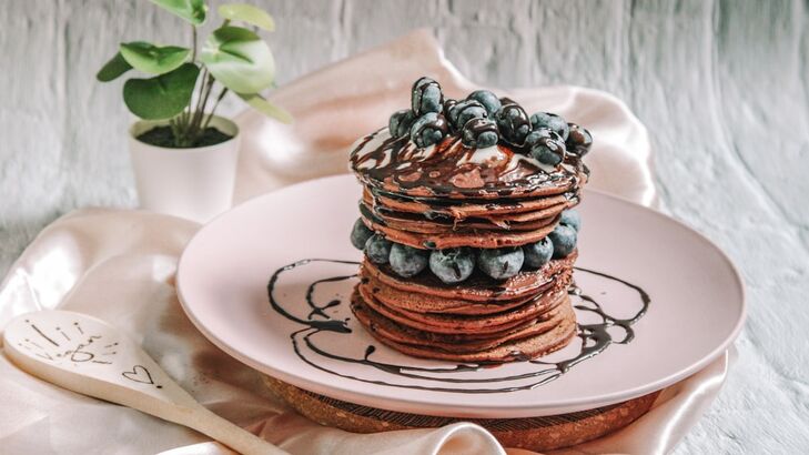 Blaubeer-Pancakes