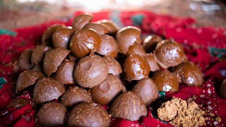 Creme de Cacao-Trüffel mit Himbeer