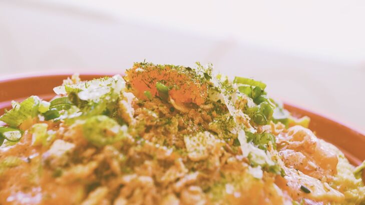 Curry-Kartoffel-Salat mit Garnelen