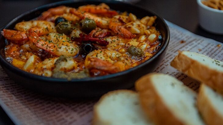 Garnelen-Saganaki
