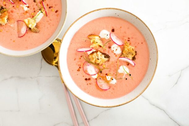 Lieblingsrezept: Gazpacho mit Chili-Öl