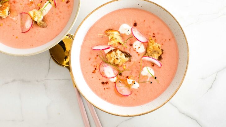 Gazpacho mit Chili-Öl