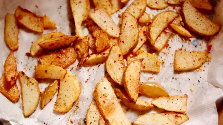 Gebratene Äpfel mit Rosmarin und Serrano Schinken