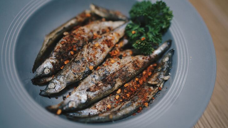 Gebratene Sardinen