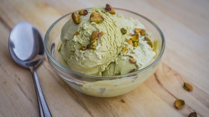 Kürbiskern-Eiscreme