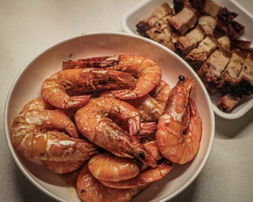 Lieblingsrezept: Lachs und Garnelen vom Grill