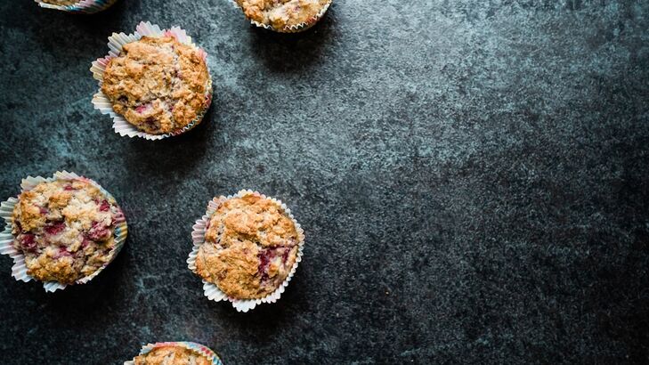Laugen-Preiselbeeren Muffins
