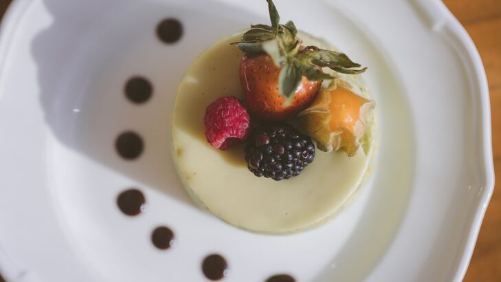 Panna Cotta mit weißer Schokolade