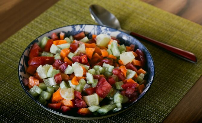Lieblingsrezept: Paprika-Erdnuss-Salat