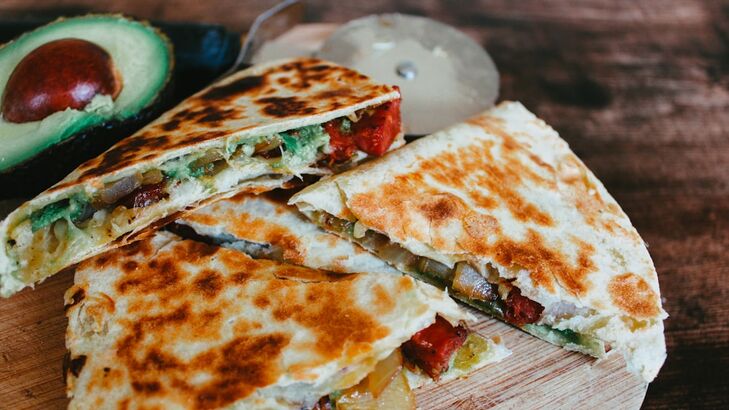 Quesadillia mit Ziegenfrischkäse