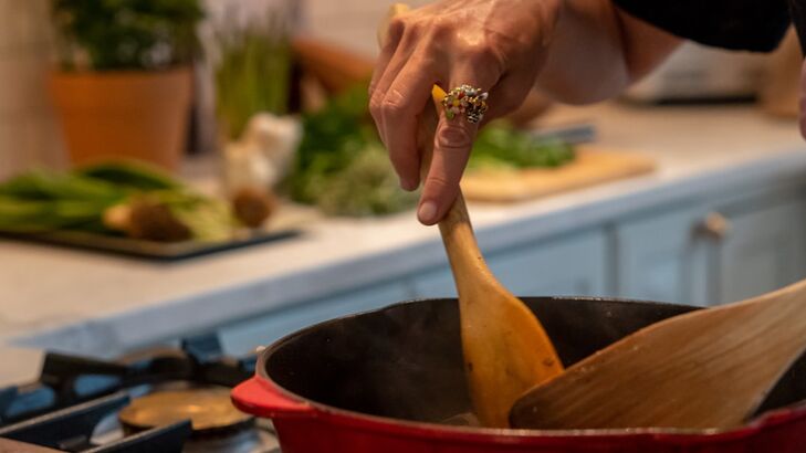 Rehrücken im Strudelteig gebacken