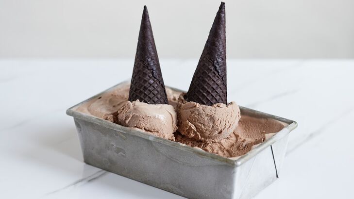 Schoko-Sherry Eiscreme