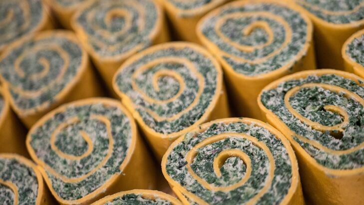 Spinatbrötchen mit Seitanpetty