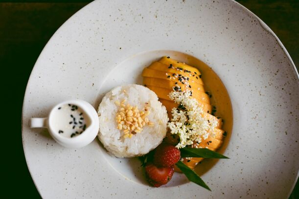 Lieblingsrezept: Sticky Rice & Mango-Sorbet