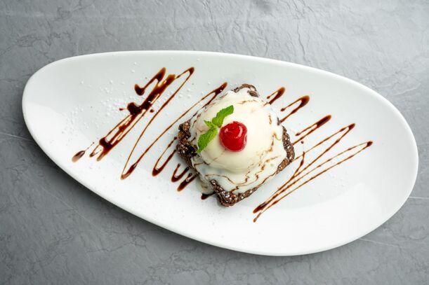 Lieblingsrezept: Warmer Brownie mit Vanille-Eis