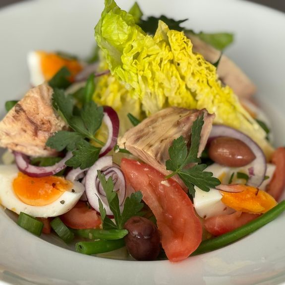 Kochateliers Kochrezept: Salade Niçoise mit eingelegetem Thunfisch