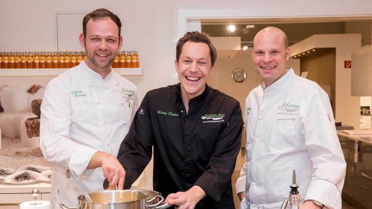 Julian, Klaus und Christoph – Drei Chefs der Kochateliers.